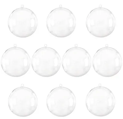 10er-Set transparente Acryl-Dekokugeln 60 mm, befüllbar