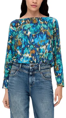 Produktbild von s.Oliver Damen T-Shirt Langarm Blue 32
