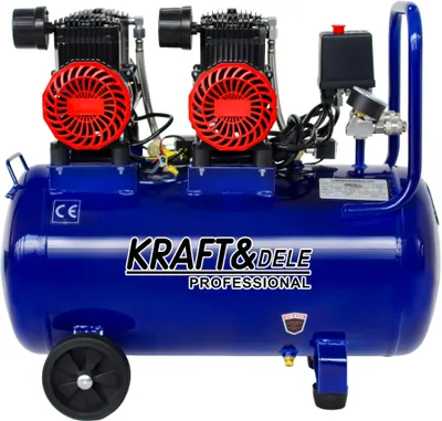 Obrázok produktu pre Bezolejový kompresor 50 l, 230 V, 3000 W, 8 bar, 475 l/min, tichý kompresor stlačeného vzduchu
