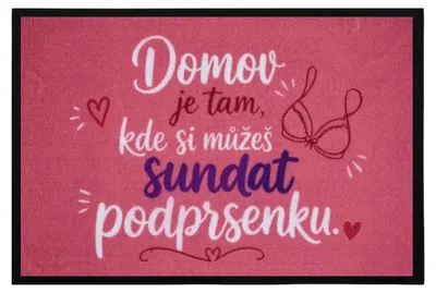 Zdjęcie produktu dla 40 x 60 cm Wycieraczka „Biustonosz” 40 x 60 cm