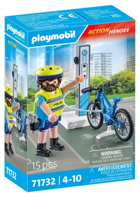 Immagine prodotto di PLAYMOBIL PLAYMOBIL 71732 Pattuglia della polizia in bicicletta 71732