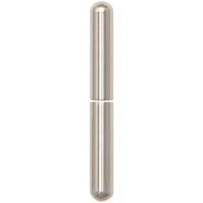 Produktbild von Zierhülse aus Aluminium | Aufsteckhülse vernickelt für Einbohrbänder | Band ø 15mm, Bandhöhe 112mm, oben + unten