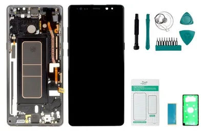 Zdjęcie produktu dla Wyświetlacz Samsung Galaxy Note 8 (z ramką) czarny – zestaw