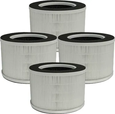 Produktbild von vhbw 4x Luftilter kompatibel mit Medion 50065868 Luftreiniger - Kombifilter Vorfilter + HEPA + Aktivkohle