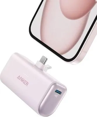 Produktbild von Anker Nano Powerbank (22,5W, Integrierter USB-C Konnektor) Lotus Pink