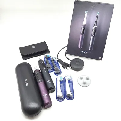 Produktbild von Braun Oral-B iO Series 8 Duo Plus Edition, Black Onyx/violet