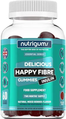 Produktbild von NutriGums Happy Fibre Inulin 60 Gummibärchen