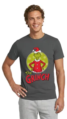 Produktbild von Spreadshirt Der Grinch Logo The Grinch Männer T-Shirt, L, Anthrazit