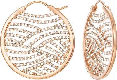 Produktbild von Esprit Damen Ohrringe Creole Edelstahl jw50236 Rosé ESCO01965C000