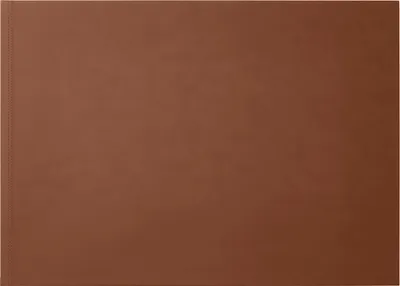 Produktbild von Schreibtischunterlage Leder Orange Braun cm 90x60 - Struktur aus Stahl Gleitschutz - Doppelte Nähte - Hergestellt in Italien