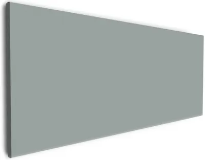 Produktbild von Wallario Premium Leinwandbild Grau in Größe 80 x 200 cm