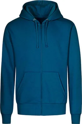 Produktbild von X.O by Promodoro 1650 | Herren X.O Hoody Jacket, Molton-Brushed - Farbe: Petrol - Größe: 4XL