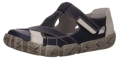 Produktbild von Rieker Slipper durchbrochen in blau, Gr. 36