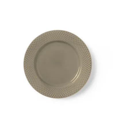 Obrázek produktu pro Lyngby Porcelæn - Rhombe Earth Talíř plochý Ø 23 cm, hlína