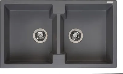 Produktbild von Reginox Amsterdam 20 Küchenspüle mit Doppelbecken grau metallic