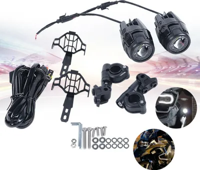 Obrázek produktu pro Pomocné světlomety 2 kusy motocyklové světlomety pomocné mlhové světlo světlo pro BMW R1200GS F800GS univerzální motocykl