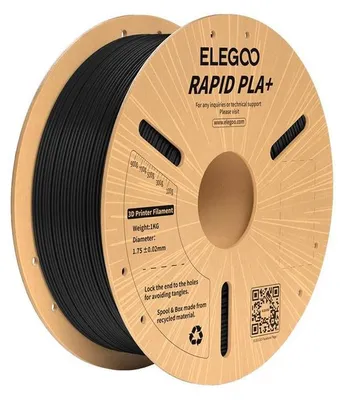 Zdjęcie produktu dla Elegoo ELEGOO Rapid PLA+ Filament (Black)