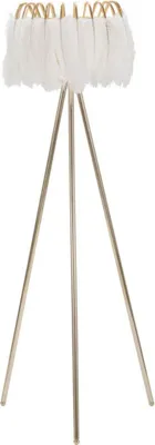Produktbild von Stehlampe Lampada 46 x 147 x 46 cm Metall Plastik Gold Weiß