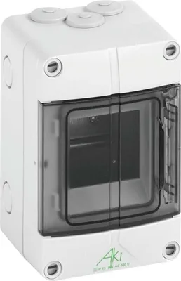 Obrázek produktu pro Malý rozdělovač 400V 6/16qmm 2x4p. - Ploché rozvaděče 150 mm AKi 03