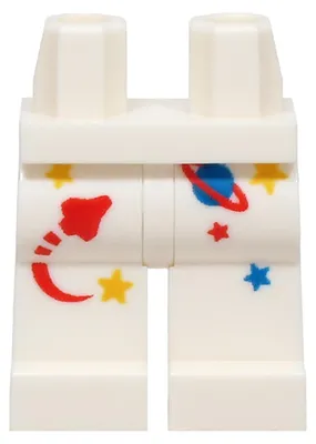 Productafbeelding van LEGO, witte heupen en benen (970c00pb1850) – nieuw