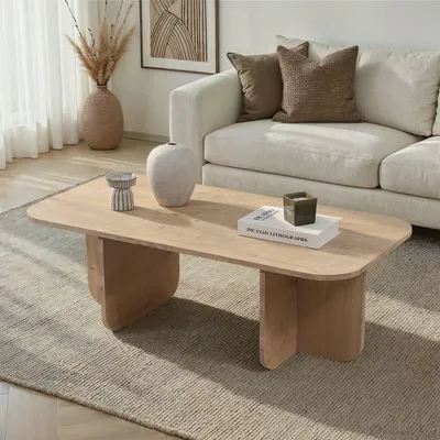 Image de Skye Decor, Akira - Sapphire Oak, table basse, chêne saphir, PANNEAU DE PARTICULES 100 % MÉLAMINÉ, 120 x 60 x 41 cm