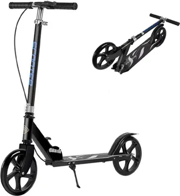 Produktbild von Cityroller, Doppelbremsen vorne und hinten, klappbar und höhenverstellbar, mit Schutzblechen, Tretroller für Kinder