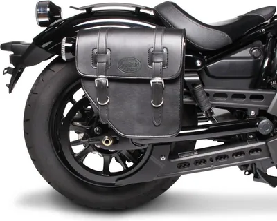 Zdjęcie produktu dla Torba na siodło motocyklowe do niestandardowych motocykli retro vintage Texas 10l czarna