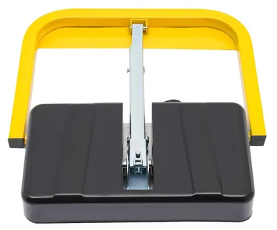 Image de Barrière de parking - Barrière de stationnement - Conception à 3 colonnes - Capacité de charge de 3 tonnes - Étanchéité IP67 - Télécommande radio - Fonctionnement sur piles - Serrure à clé - Blanc