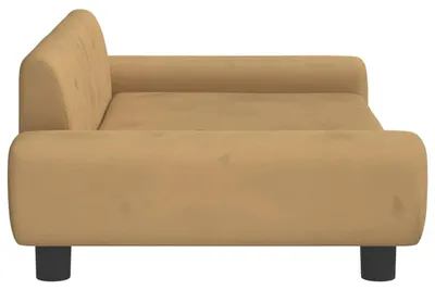 Obrázek produktu pro vidaXL Pelíšek pro psy hnědý 100x54x33 cm Velvet