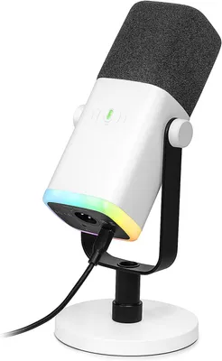 Produktbild von USB/XLR Dynamisches Mikrofon für Streaming & Podcast, Gaming PC Mikrofon mit RGB,Stummschalttaste,Gain-Regler,Kopfhöreranschluss für PS4/5,Mac & Mixer
