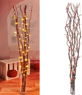 Produktbild von Lichterzweige / Dekozweig braun mit 80 LEDs