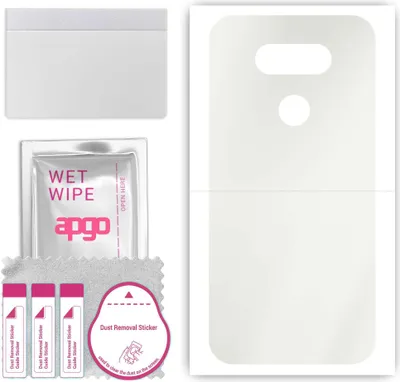 Produktbild von apgo Rückseite Schutzfolie, Matt, kompatibel mit LG G5 SE, Hinten Hydrogel-Displayschutzfolie mit Positionierhilfe, kratzfest, einfache Montage
