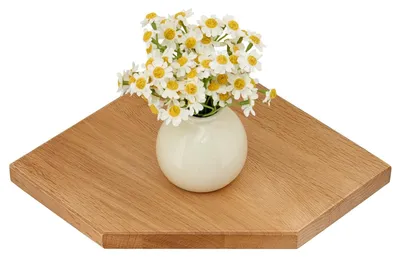 Produktbild von Eichen Eckregal für Pflanzen und Dekoration (30 cm)