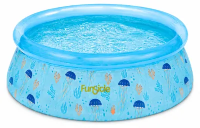 Produktbild von HAF Swing Quick Up Pool transparent Ø152 x 38cm | ca. 0,4m³ Liter | Selbsttragender Swimmingpool | Planschbecken aufblasbar für Kinder & Erwachsene