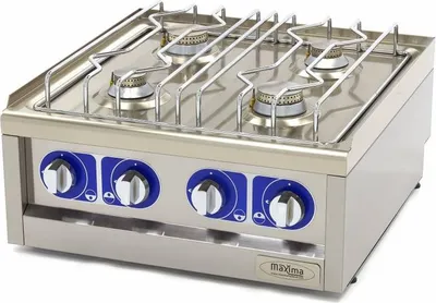 Produktbild von Maxima - Gastro Kochfeld - 2 Brenner - Doppeleinheit - 60 cm Tief - Gas