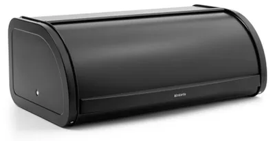 Produktbild von Brabantia Matte Black Roll Top Bread Box, Schwarz
