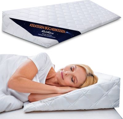 poduszka klin łóżko i sofa zagłówek poduszka na plecy - 45x140 cm pianka poduszka refluks materac klin poduszka do czytania dla niemowląt i dorosłych poduszka klin łóżko klin