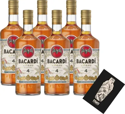 Produktbild von Bacardi 6er Set Anejo Cuatro 6x 0,7L (40% Vol)- [Enthält Sulfite]