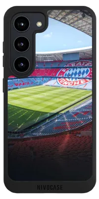 Produktbild von NIVOCASE Handyhülle für Samsung Galaxy S23  Hülle NIVOpure Case Schwarz FC Bayern München FCB Stadion