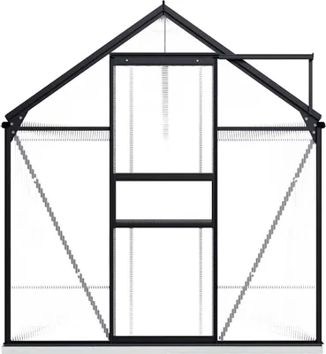 Obrázek produktu pro vidaXL Skleník se základem antracitový hliník 7,03 m²