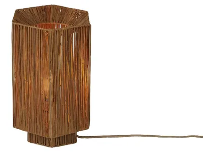 Produktbild von GOOD&MOJO Tischlampe Raffia Panama rund/Oktogon L Natur