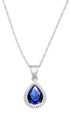 Produktbild von Silver necklace with zircons AGS1140 / 47