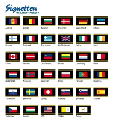 Produktbild von SAFE Signetten mit Länder-Flaggen: Schweden