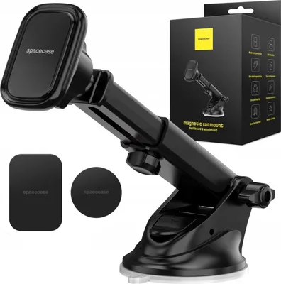Immagine prodotto di SPACECASE Supporto per auto SC10 per cruscotto/parabrezza magnetico nero