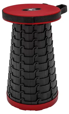 Produktbild von und er Teleskop-Hocker, Kunststoff, Rot, 25,5 cm, 130 kg Tragkraft