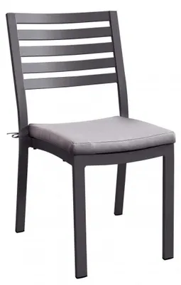 Immagine prodotto di Sedia da Giardino Formentera con Cuscino 46x62x84 h cm in Alluminio Antracite