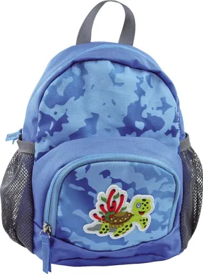 Produktbild von DONAU 7291100-75 DONAU Kindergartenrucksack Mini Schildkröte Kunstfaser blau