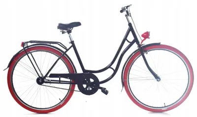 Zdjęcie produktu dla Rower Dallas Retro 28" 1spd - czarny z czerwonym