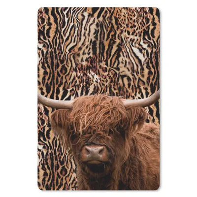 Produktbild von MuchoWow® Mauspad Mousepad Panther Druck - Schottischer Highlander - Tiere 40x60 cm - Mousepads - Maus Mat - Pad - Mausunterlage - Schreibtisch Accesoire