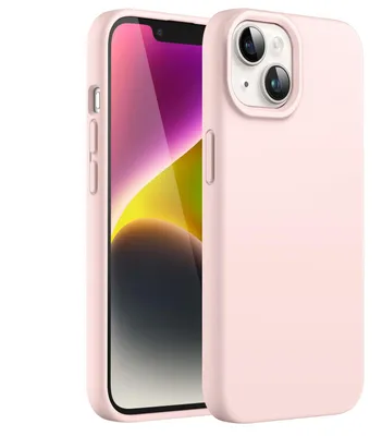 Immagine prodotto di Custodia in silicone JETech per iPhone 14, colore rosa